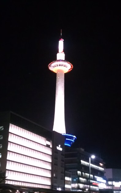 kyoto station tower night